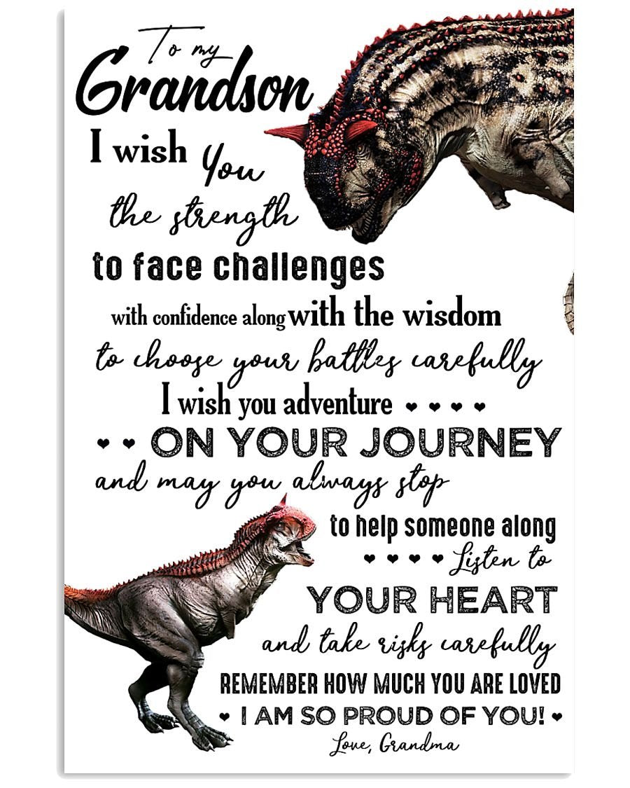 To My Grandson Poster-A Loves Gift