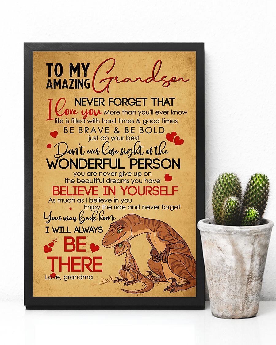 To My Grandson Poster-A Loves Gift