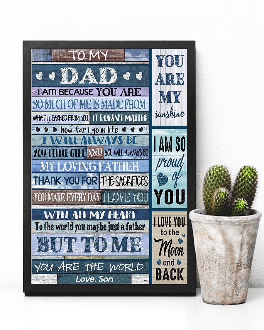 To My Dad Poster-A Loves Gift