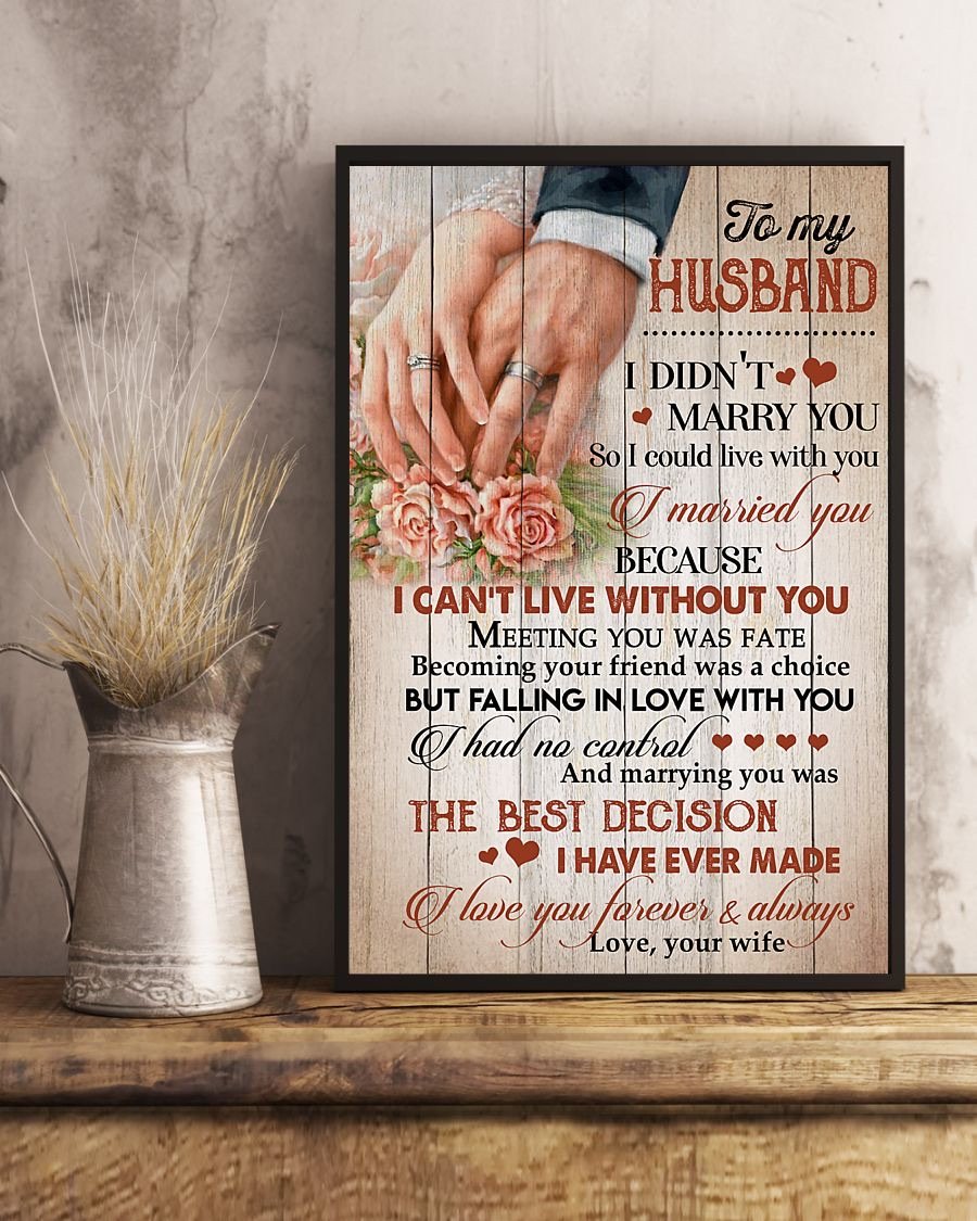 Perfect Gifts For Husband - To My Husband Poster-A Loves Gift