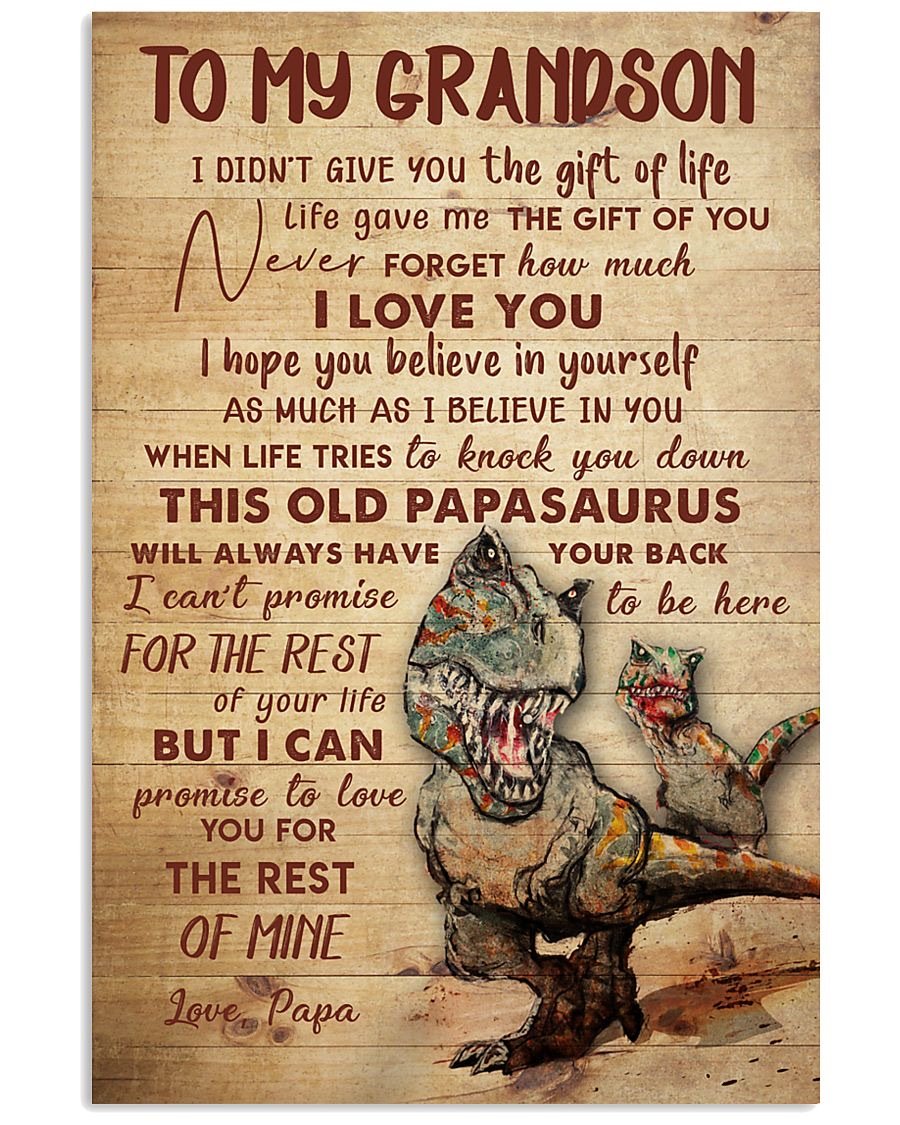 To My Grandson Poster-A Loves Gift