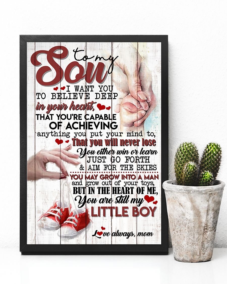 To My Son Poster - Great Gifts For Your Son-A Loves Gift