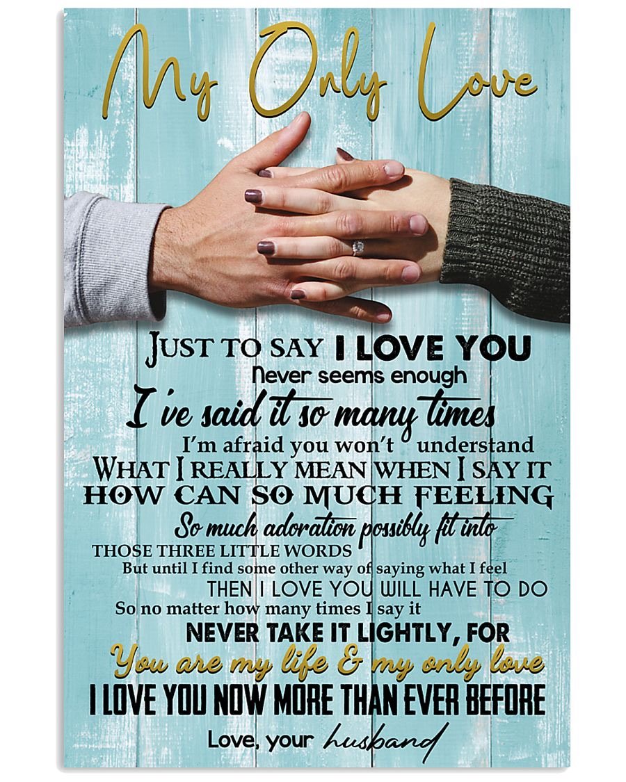 Perfect Gifts For Husband - To My Husband Poster-A Loves Gift