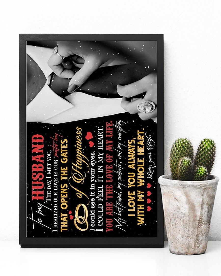 Perfect Gifts For Husband - To My Husband Poster-A Loves Gift