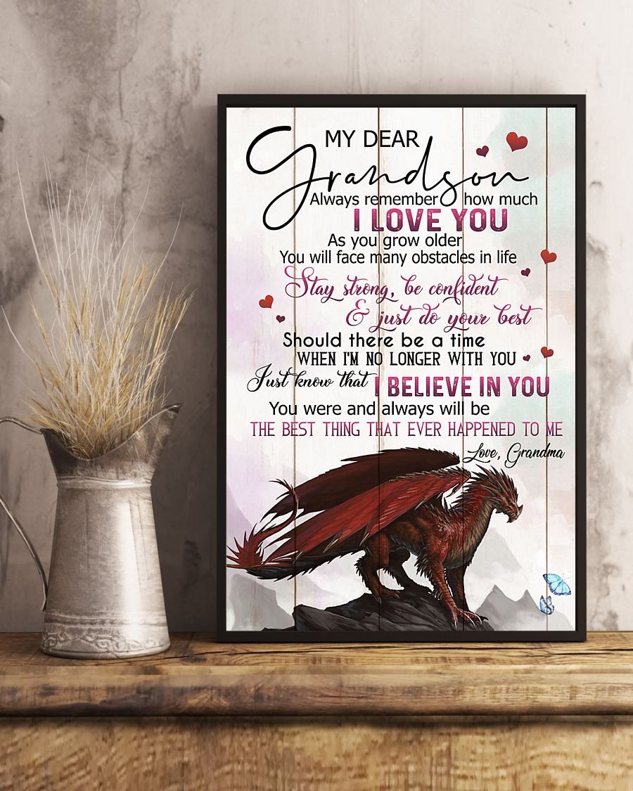 To My Grandson Poster-A Loves Gift