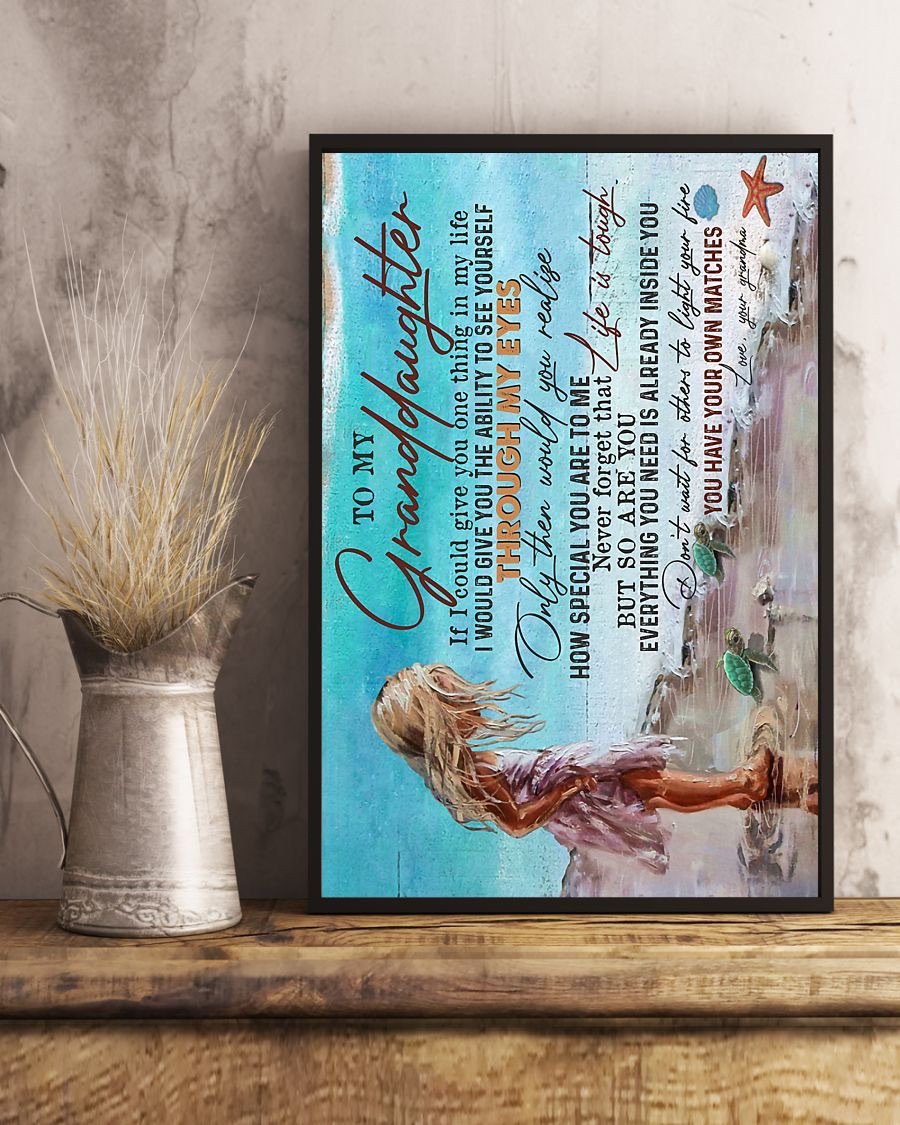 To My Granddaughter Poster-A Loves Gift