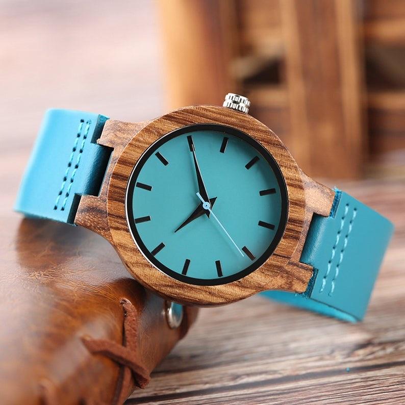 To My Mom - Engraved Wood Watch Gifts-A Loves Gift