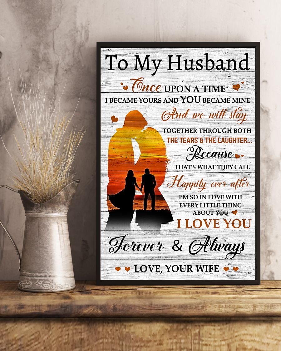 Perfect Gifts For Husband - To My Husband Poster-A Loves Gift