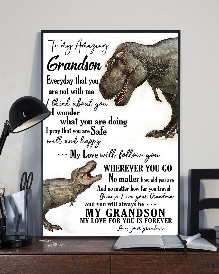 To My Grandson Poster-A Loves Gift