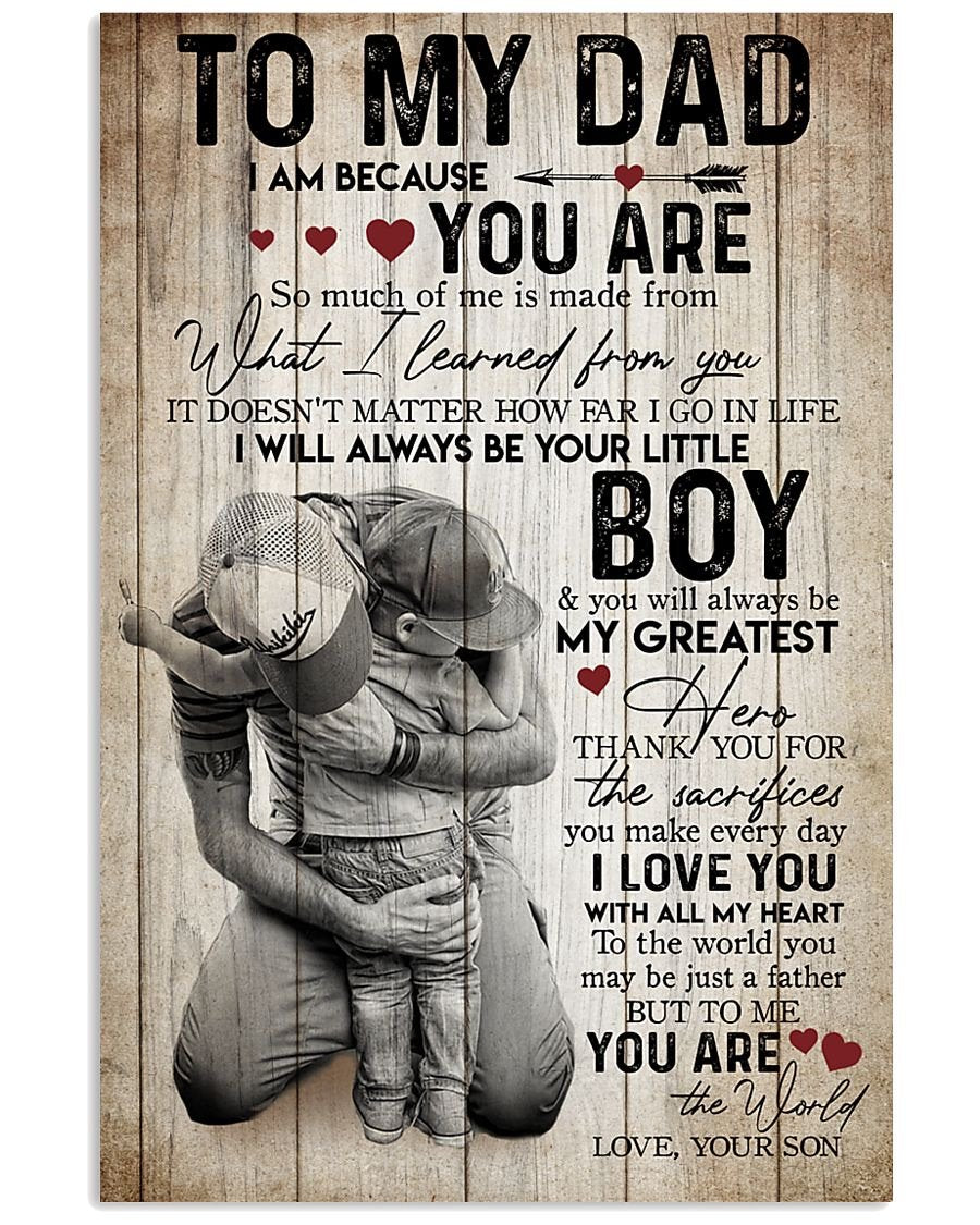 To My Dad Poster-A Loves Gift