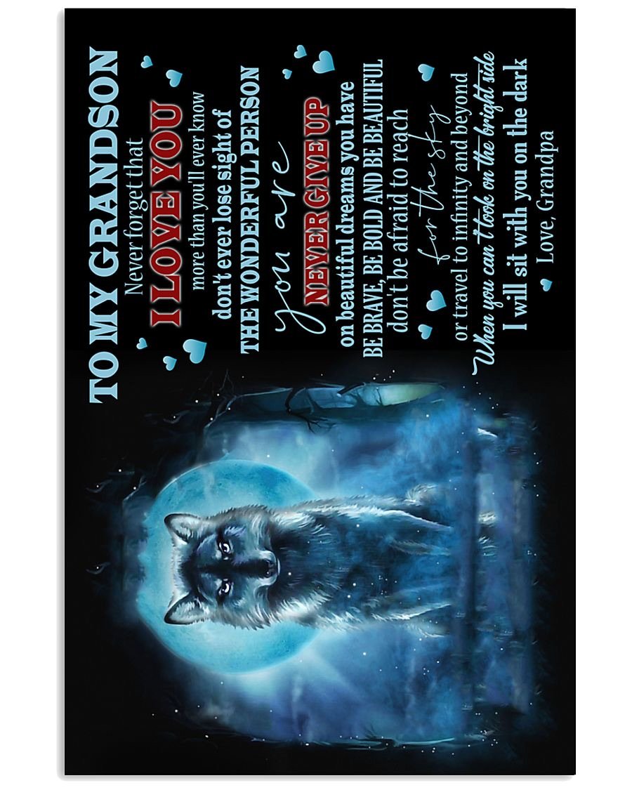 To My Grandson Poster-A Loves Gift