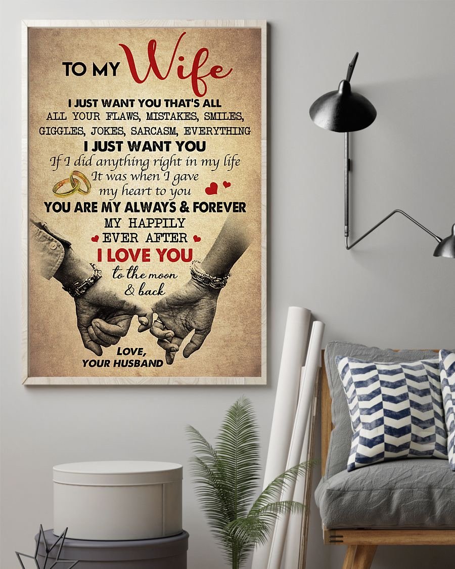 Perfect Gifts For Wife - To My Wife  Poster-A Loves Gift