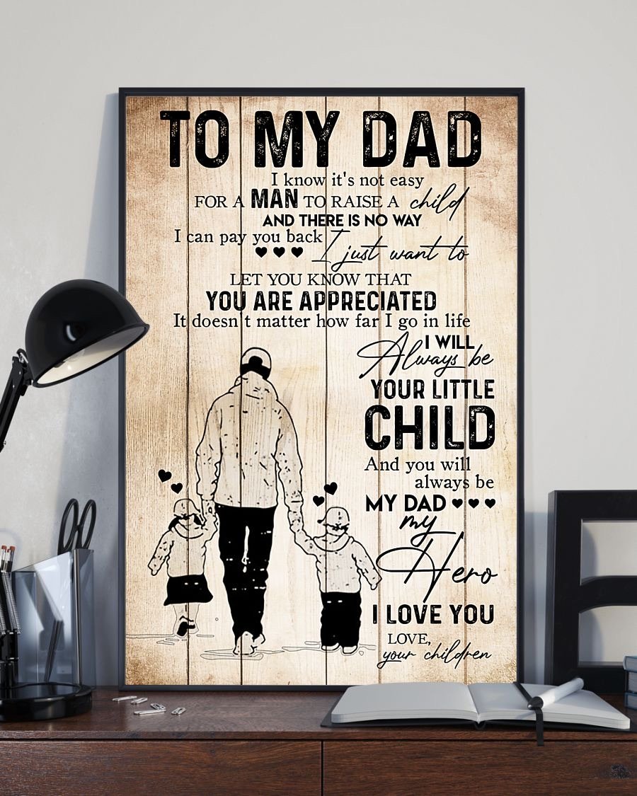 To My Dad Poster-A Loves Gift