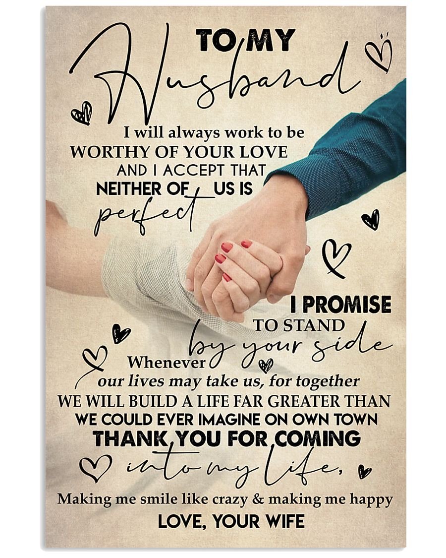 Perfect Gifts For Husband - To My Husband Poster-A Loves Gift