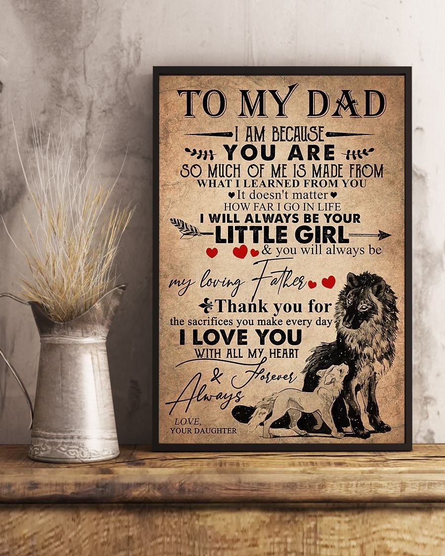 To My Dad Poster-A Loves Gift