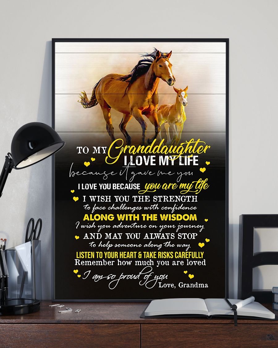 To My Granddaughter Poster-A Loves Gift
