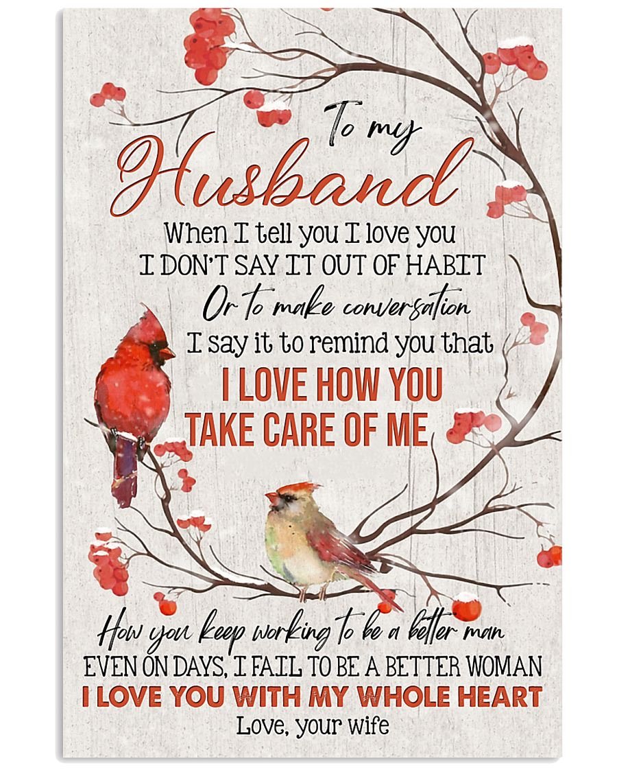 Perfect Gifts For Husband - To My Husband Poster-A Loves Gift