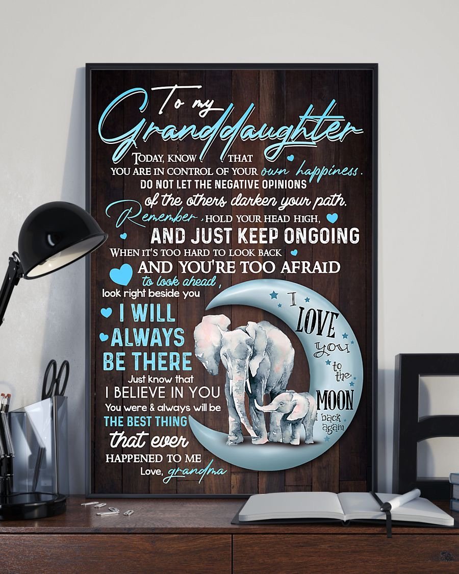 To My Granddaughter Poster-A Loves Gift