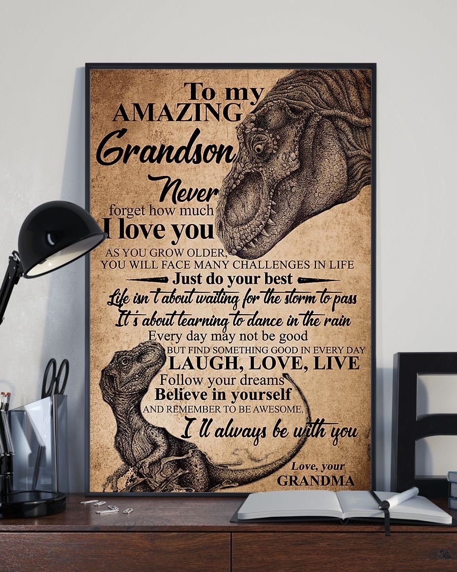To My Grandson Poster-A Loves Gift