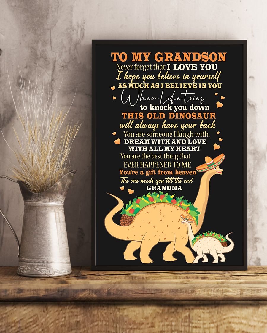 To My Grandson Poster-A Loves Gift