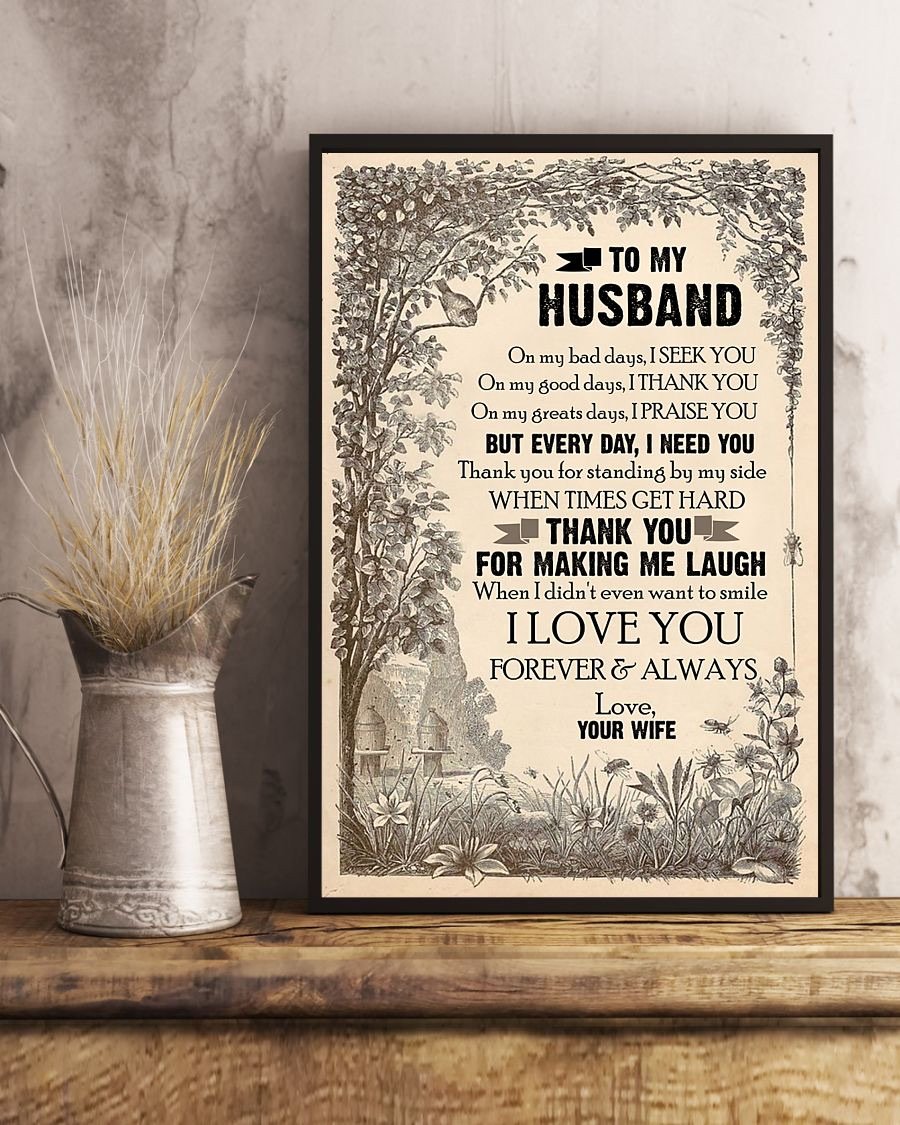 Perfect Gifts For Husband - To My Husband Poster-A Loves Gift