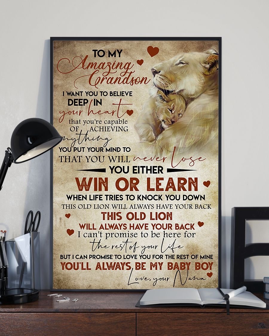 To My Grandson Poster-A Loves Gift