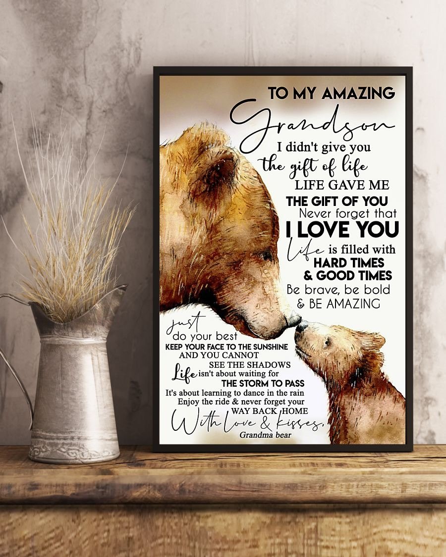 To My Grandson Poster-A Loves Gift