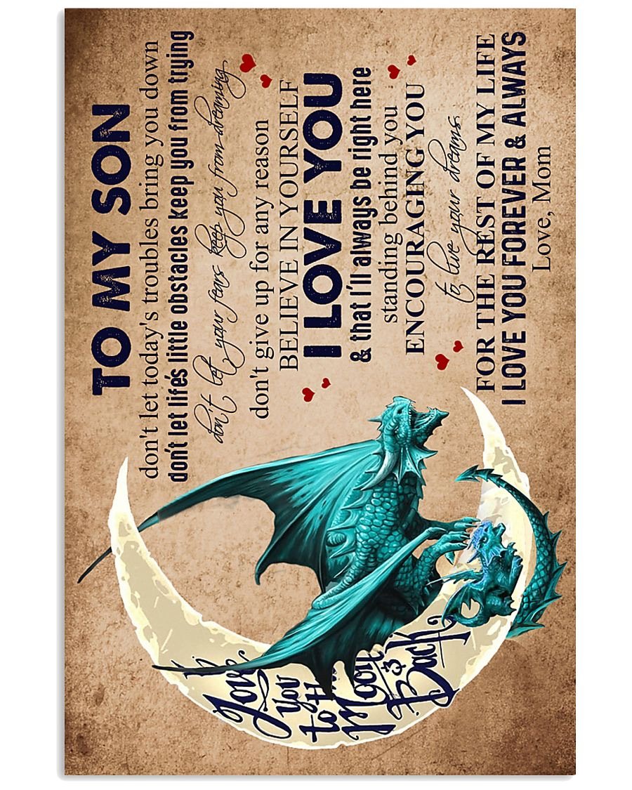 To My Son Poster - Great Gifts For Your Son-A Loves Gift