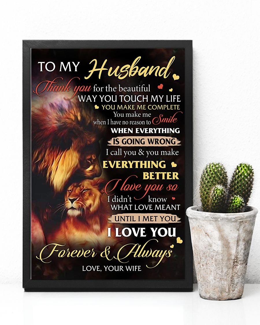 Perfect Gifts For Husband - To My Husband Poster-A Loves Gift