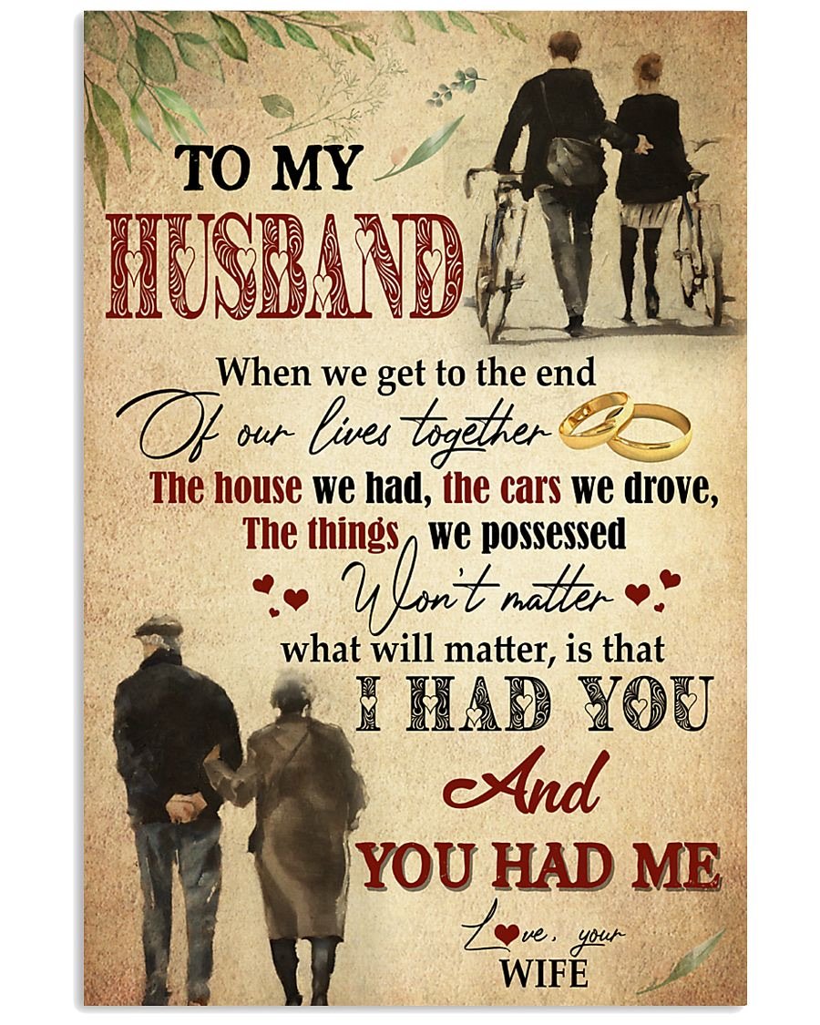 Perfect Gifts For Husband - To My Husband Poster-A Loves Gift