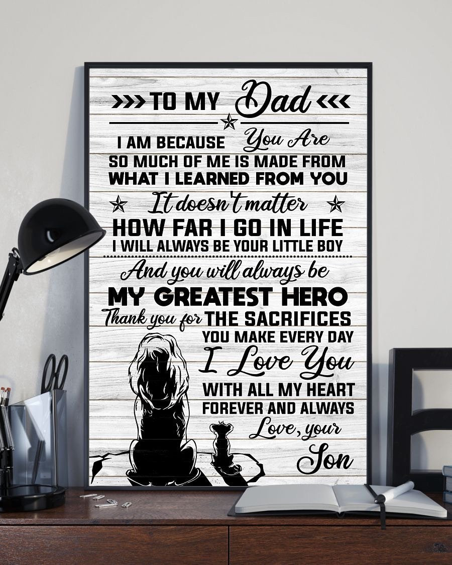 To My Dad Poster-A Loves Gift