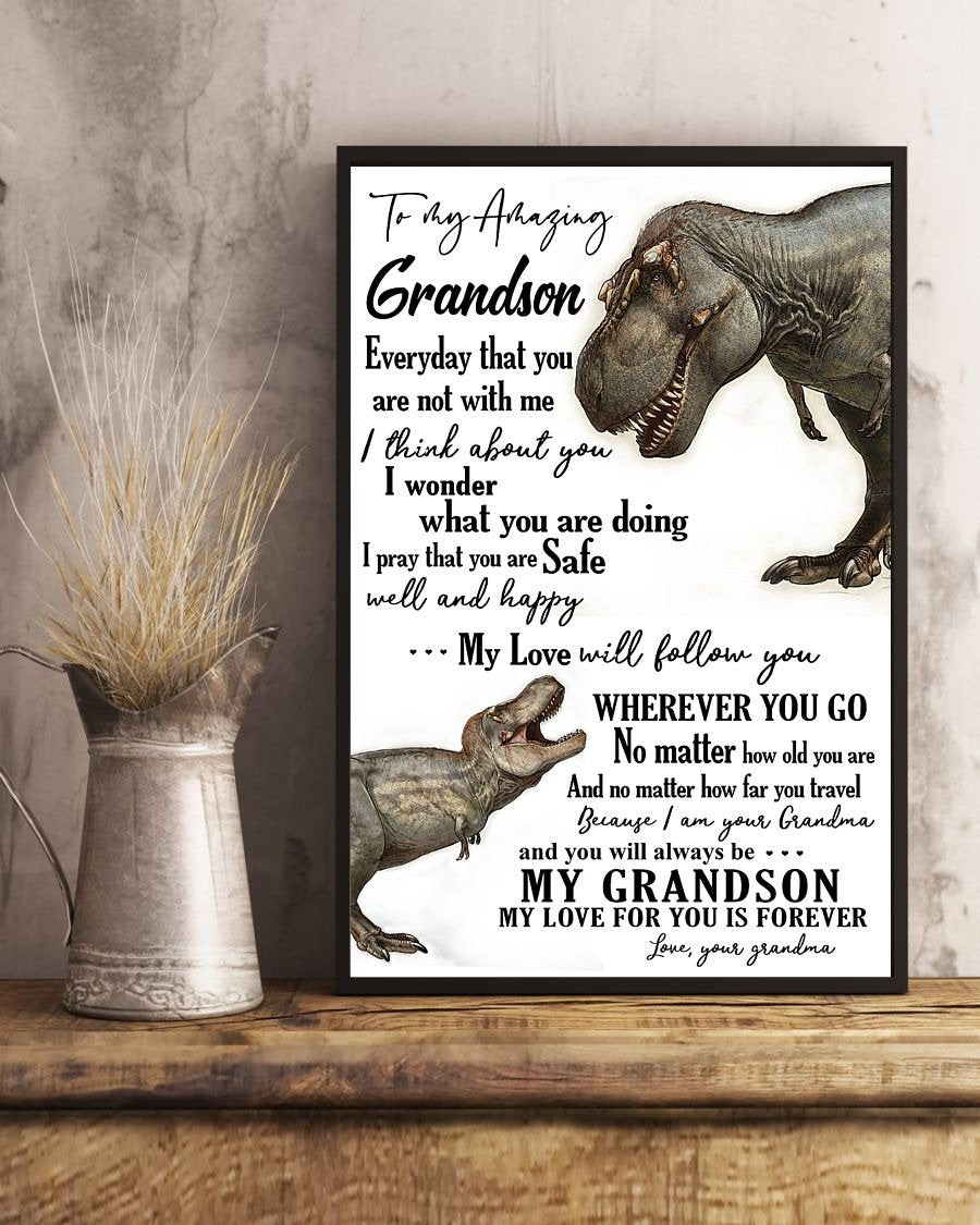 To My Grandson Poster-A Loves Gift
