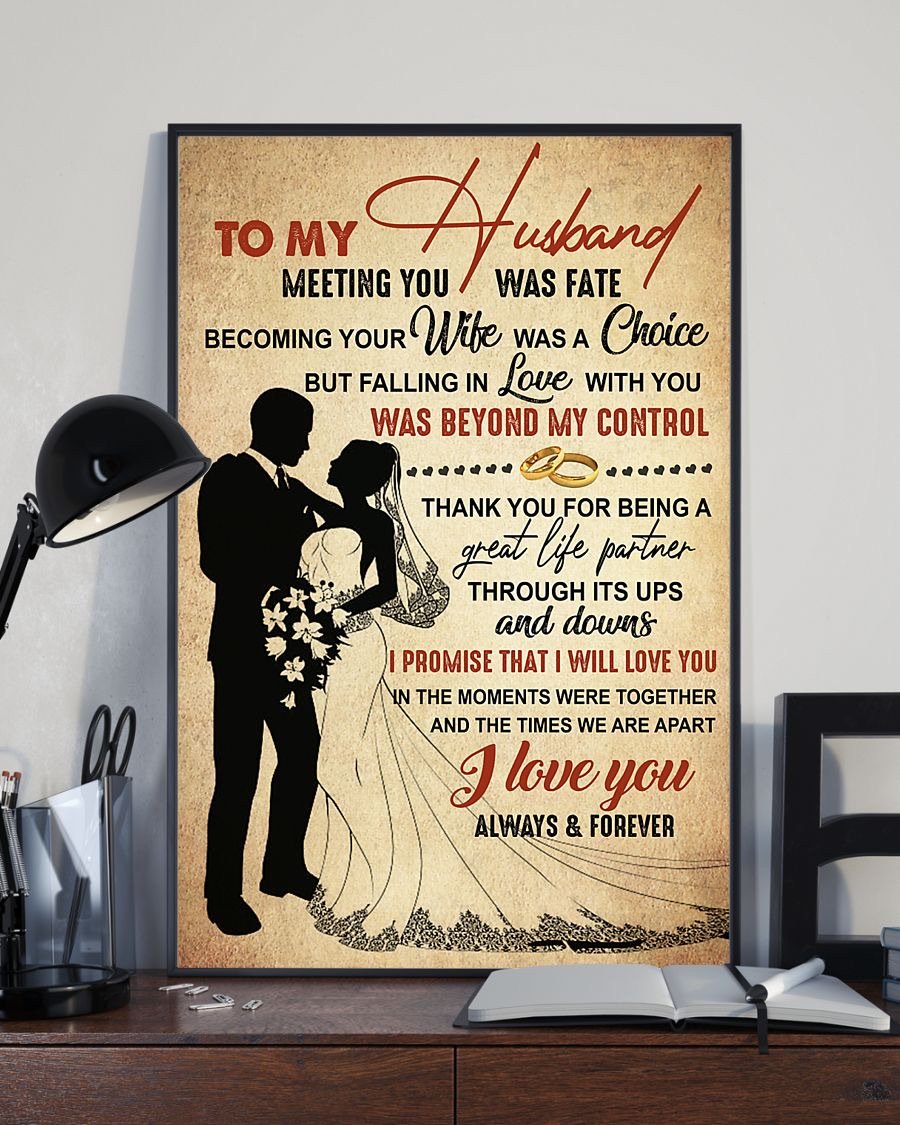 Perfect Gifts For Husband - To My Husband Poster-A Loves Gift