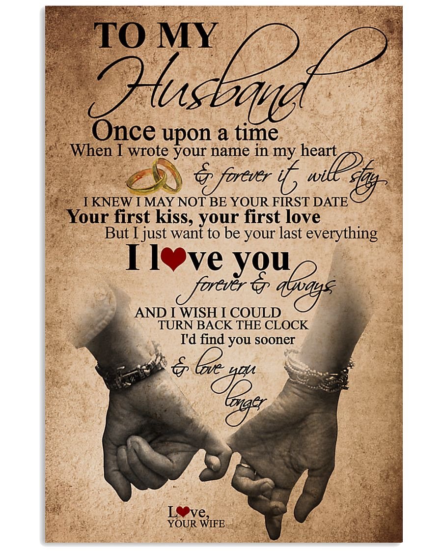 Perfect Gifts For Husband - To My Husband Poster-A Loves Gift