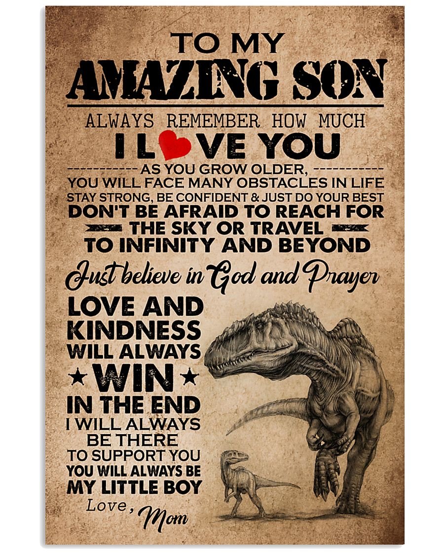 To My Son Poster - Great Gifts For Your Son-A Loves Gift