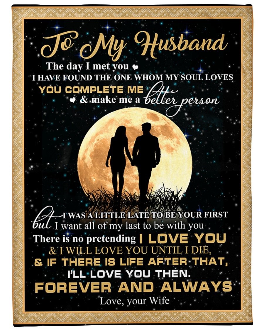 Fleece Blanket - To My Husband Fleece Blanket-A Loves Gift