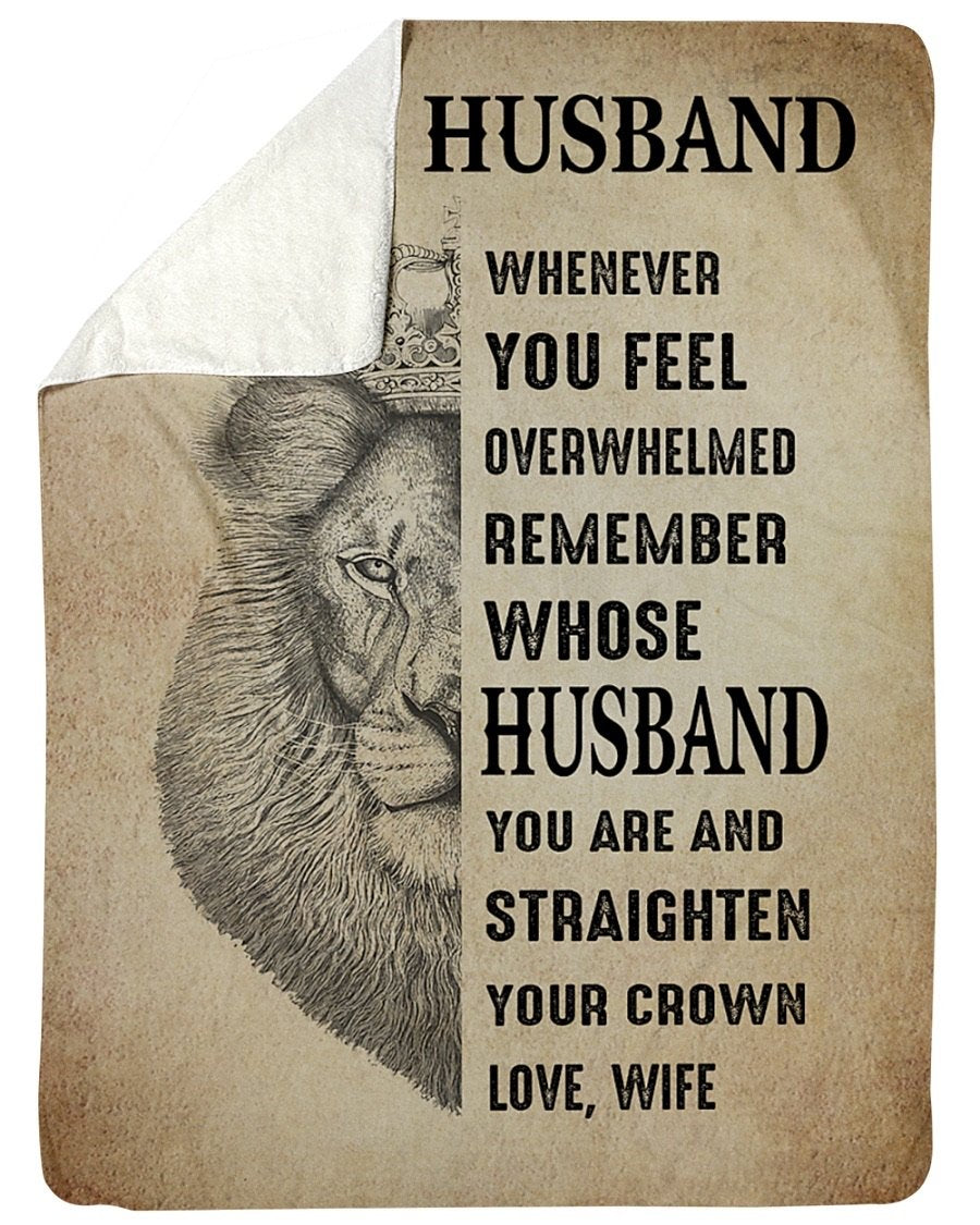 Fleece Blanket - To My Husband Fleece Blanket-A Loves Gift