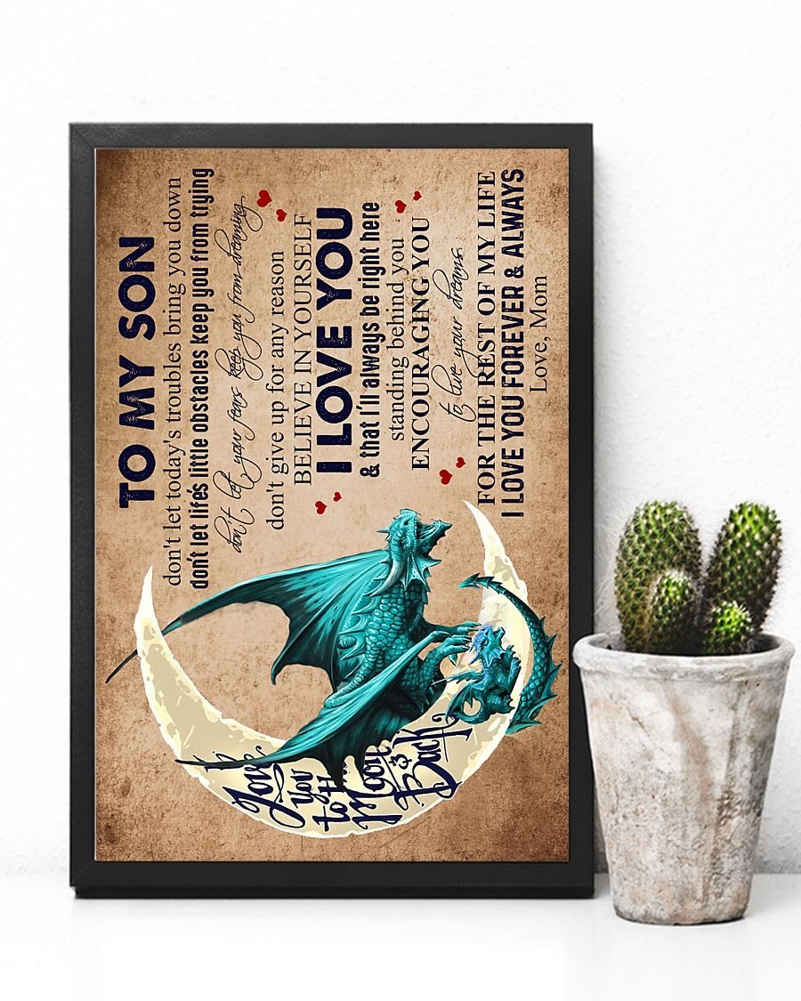 To My Son Poster - Great Gifts For Your Son-A Loves Gift