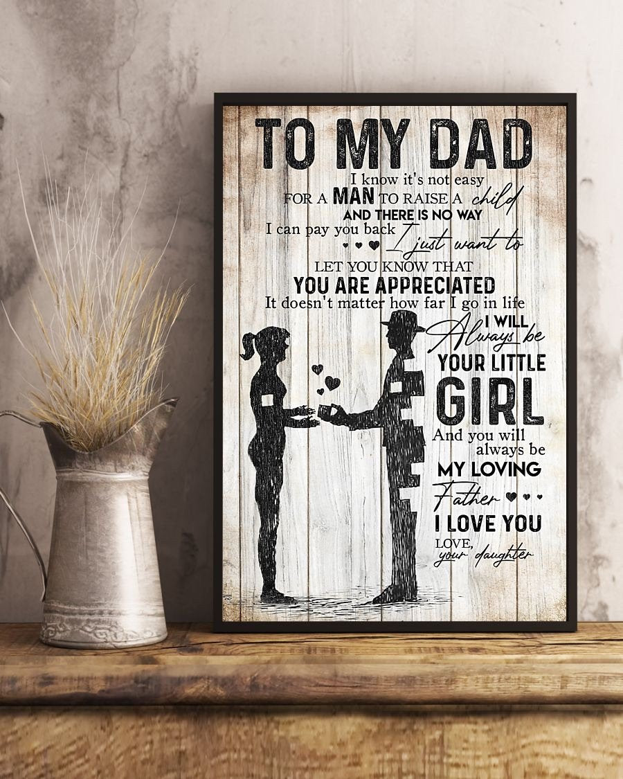 To My Dad Poster-A Loves Gift