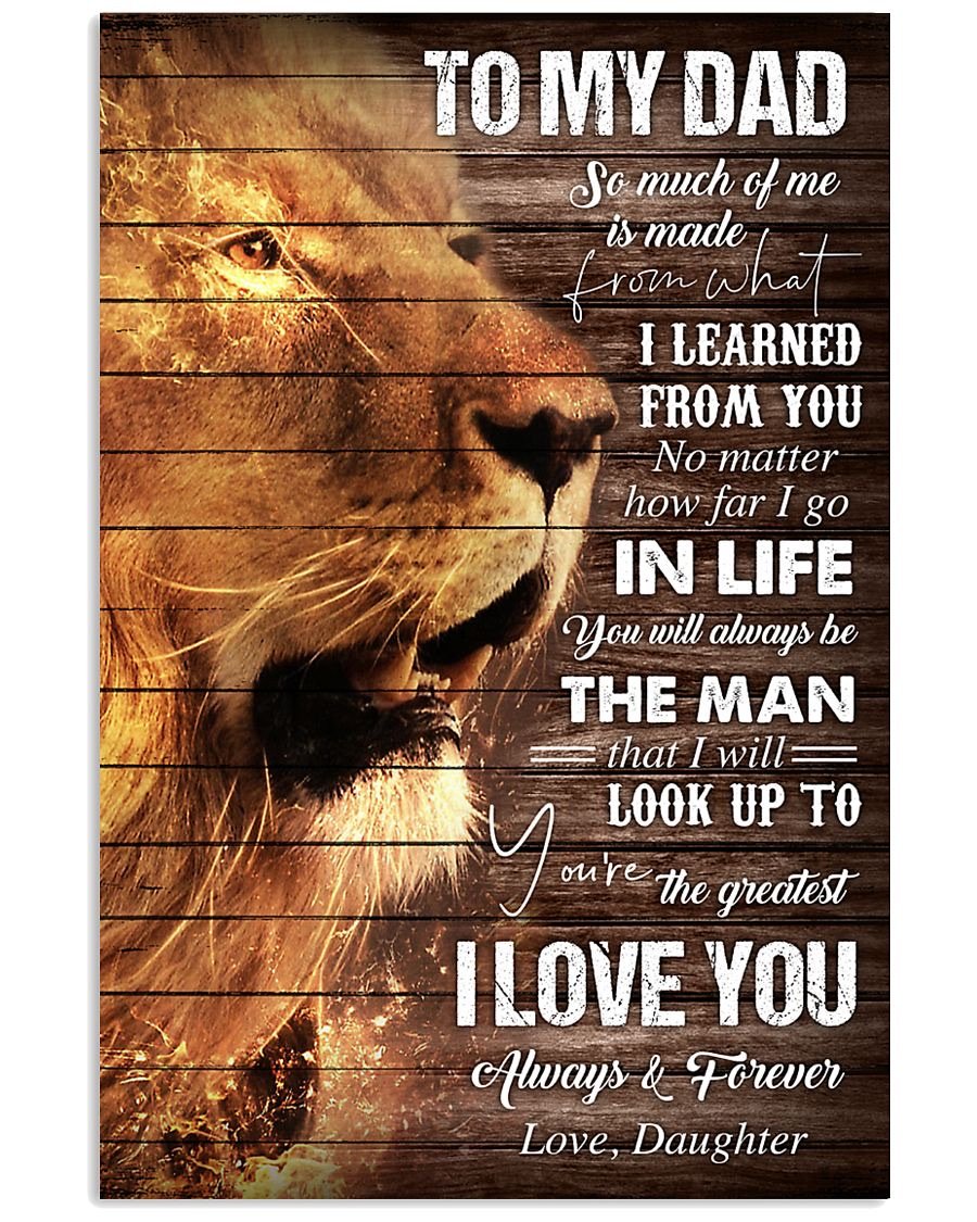 To My Dad Poster-A Loves Gift