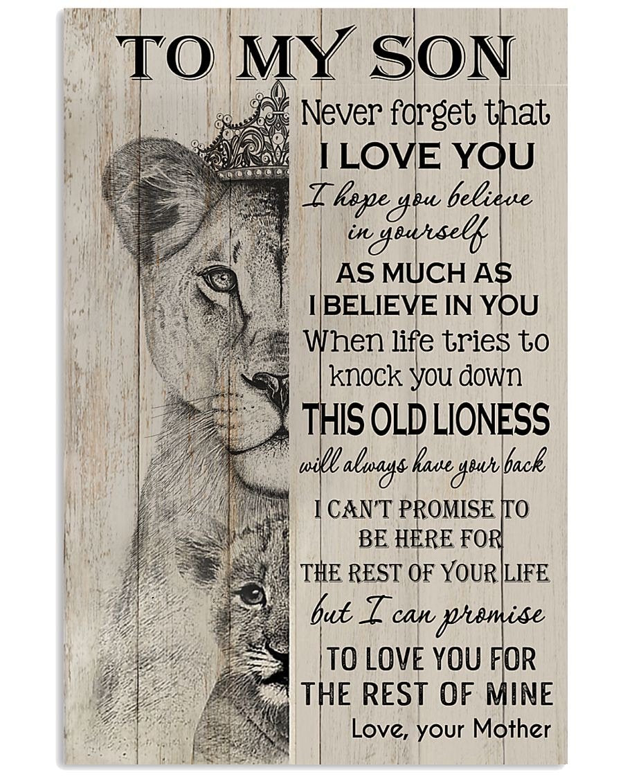 To My Son Poster - Great Gifts For Your Son-A Loves Gift
