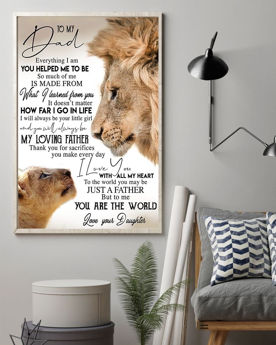To My Dad Poster-A Loves Gift