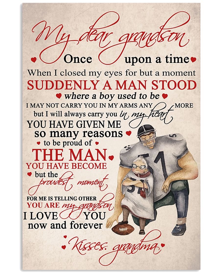 To My Grandson Poster-A Loves Gift