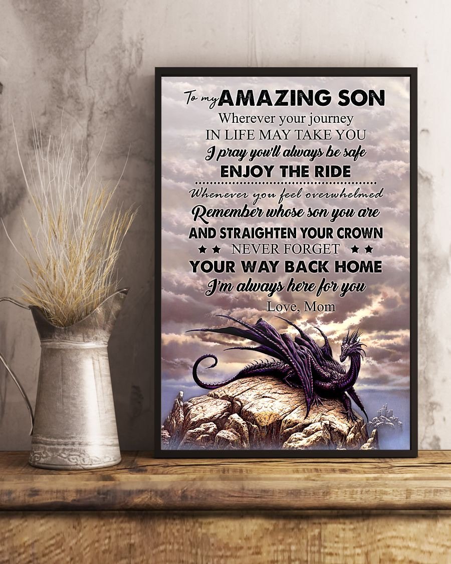 To My Son Poster - Great Gifts For Your Son-A Loves Gift