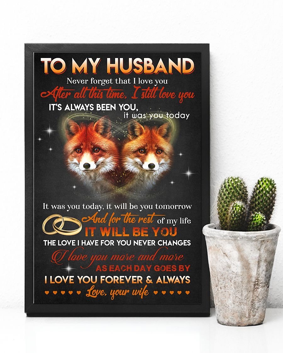 Perfect Gifts For Husband - To My Husband Poster-A Loves Gift