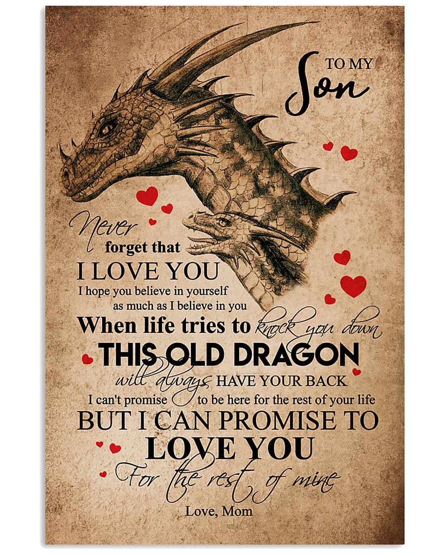 To My Son Poster - Great Gifts For Your Son-A Loves Gift