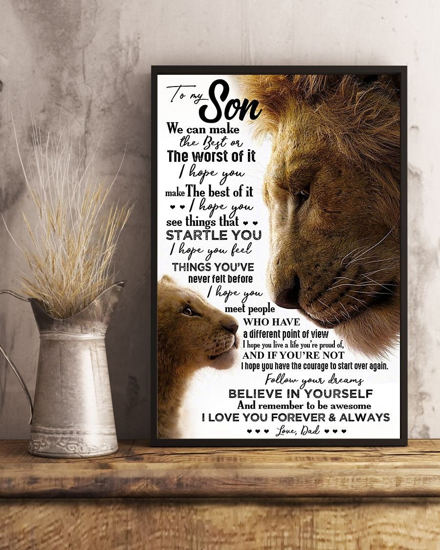 To My Son Poster - Great Gifts For Your Son-A Loves Gift