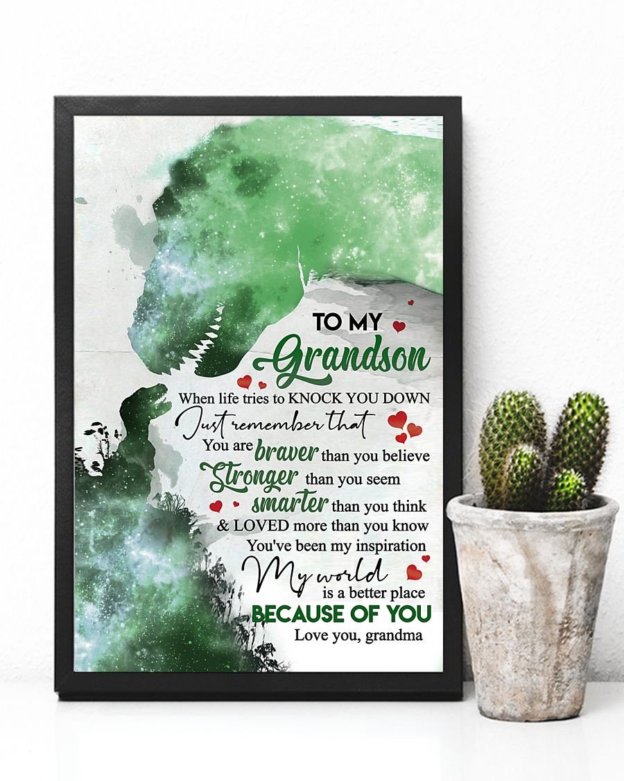 To My Grandson Poster-A Loves Gift