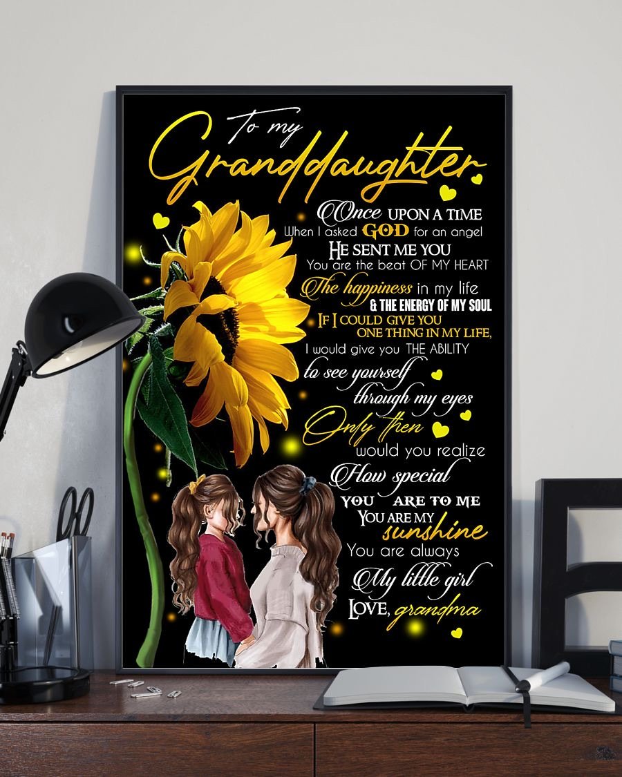 To My Granddaughter Poster-A Loves Gift