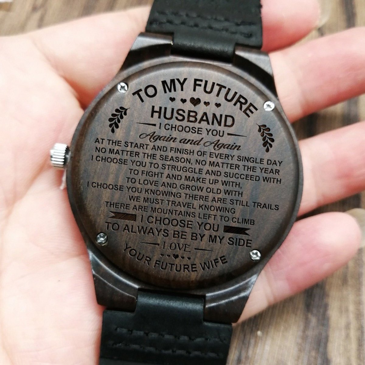 To My Husband Wooden Watch-A Loves Gift
